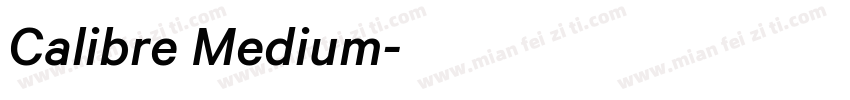 Calibre Medium字体转换